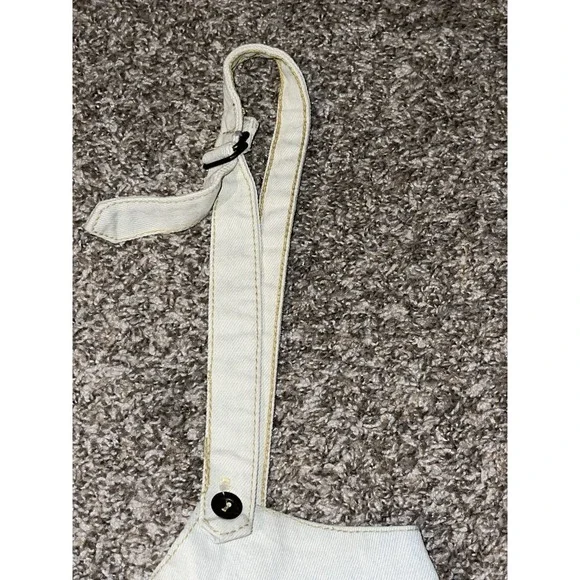 Vintage 80s 90s SWAT Light Acid Wash Denim Jeans Jumpsuit Overalls Size 9 - Picture 8 of 16